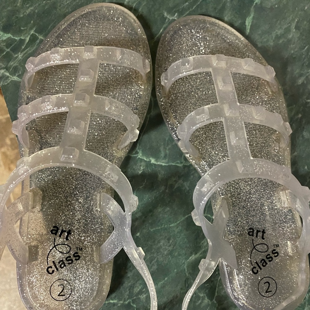 Girl Glitter Jelly Sandals